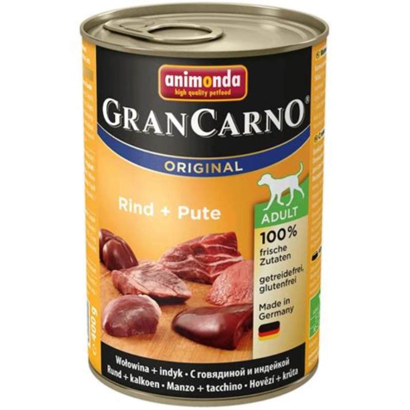 Nutricione conserve caini BARF cu curcan 400 g - imagine produs
