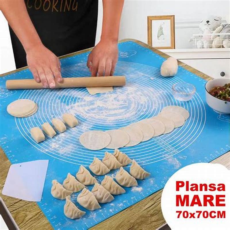 Castron ceramic albastru L cu covoras de silicon - detalii ambalaj
