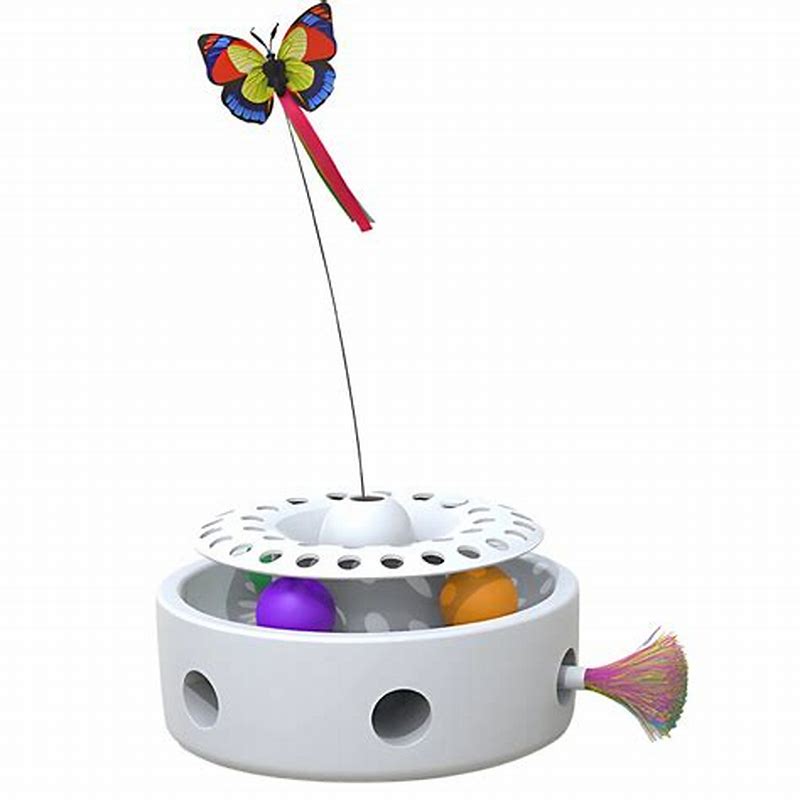 Jucarie pentru pisici fluture interactiv - imagine produs