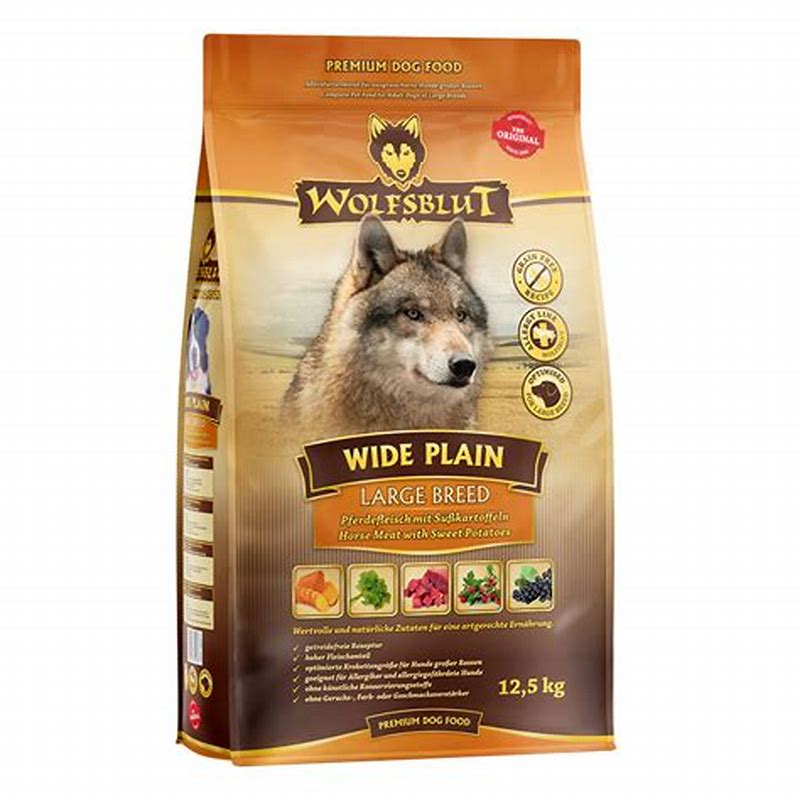 Wolfsblut Wide Plain hrana umeda pentru caini adulti cu carne de cal 200 g - vedere frontală