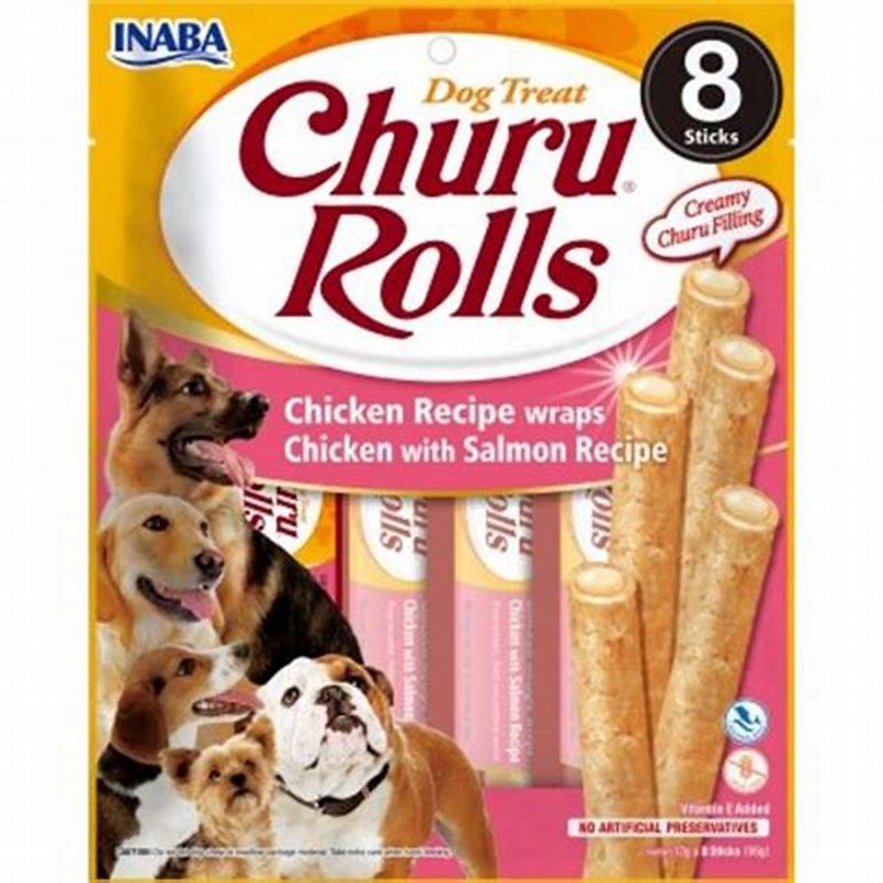 CHURU Dog Rolls pui 8 buc - detalii ambalaj