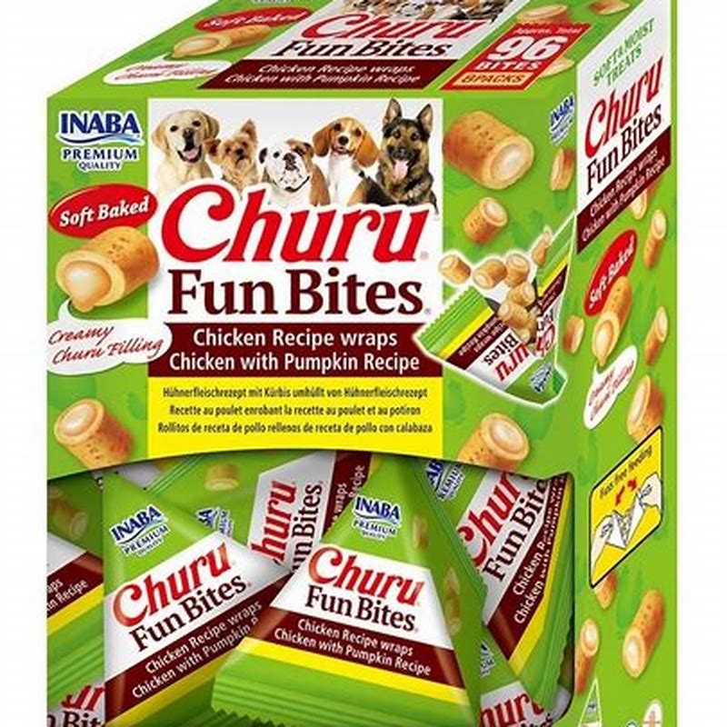 CHURU FUN BITES pentru caini cu pui si dovleac 12 g - imagine produs