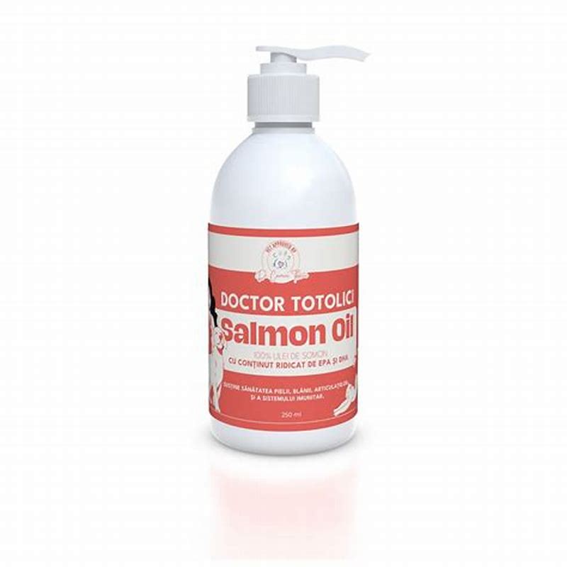 Ulei de somon pentru câini și pisici Doctor Totolici Salmon Oil, 500 ml - vedere frontală