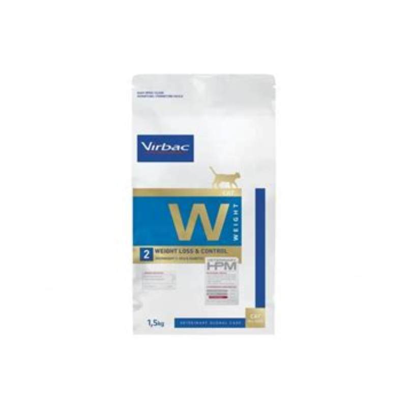 Virbac HPM Cat Weight Loss & Control dieta veterinara pentru pisici 3kg - vedere frontală