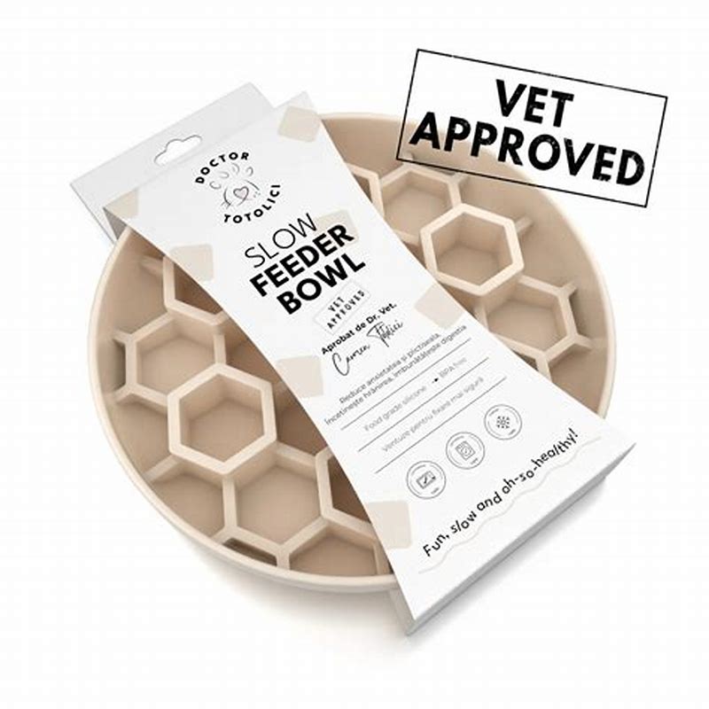 Bol hrănire lentă pentru câini - Slow feeder Honeycomb Doctor Totolici, culoare Oat Milk - imagine produs