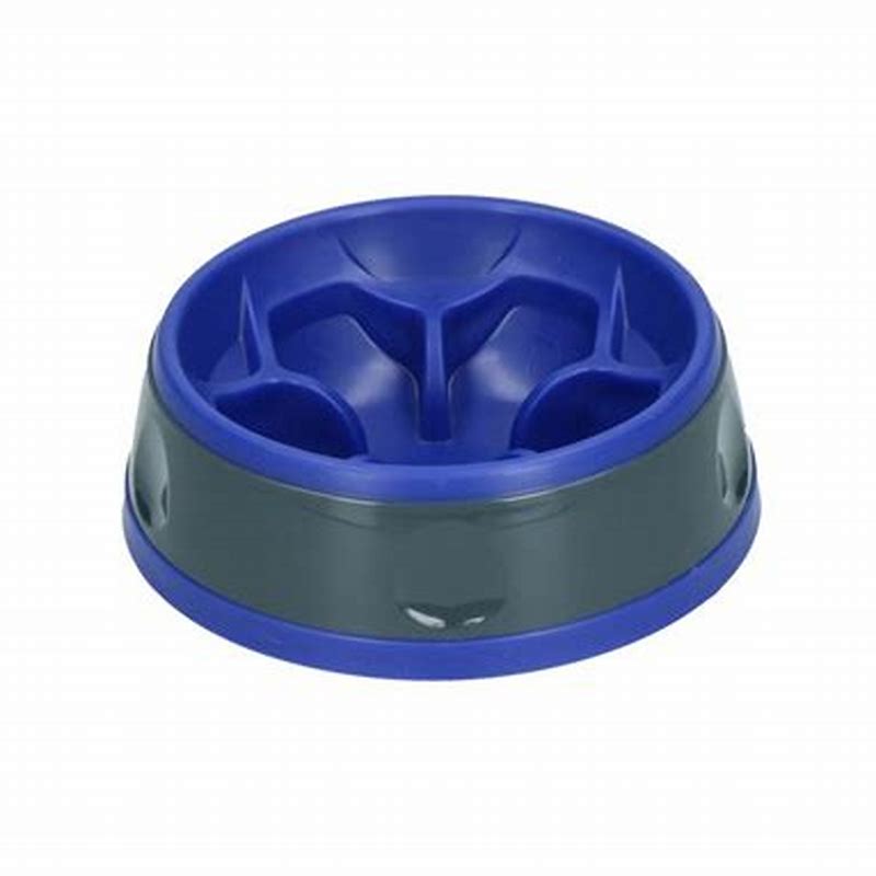 Castron pentru caini lacomi Amaze Pinwheel Albastru S - imagine produs