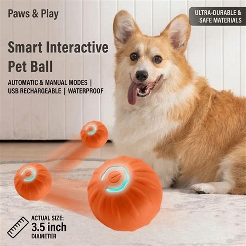 Jucarie minge cu incarcare USB pentru animale de companie - imagine produs