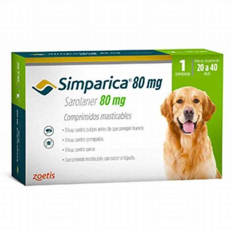 Simparica 80mg (20-40 kg) x 3 tab - imagine produs