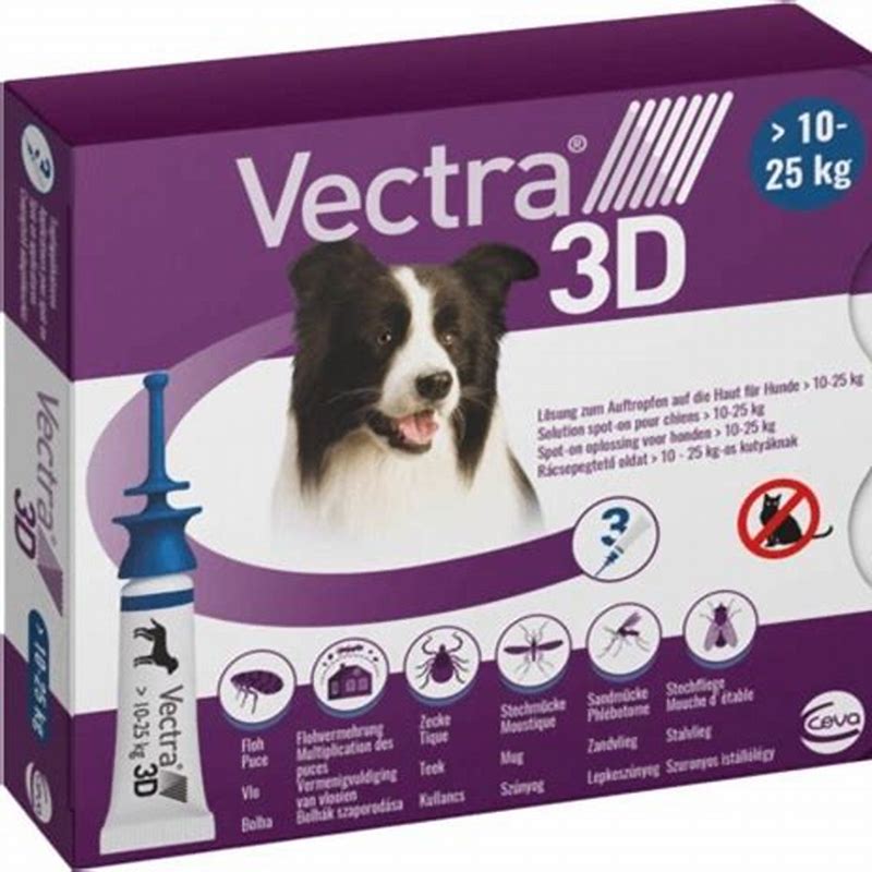 Vectra 3D catei (10-25kg)-sol.spot-on x 3-Ceva Sante Animale FR - imagine produs