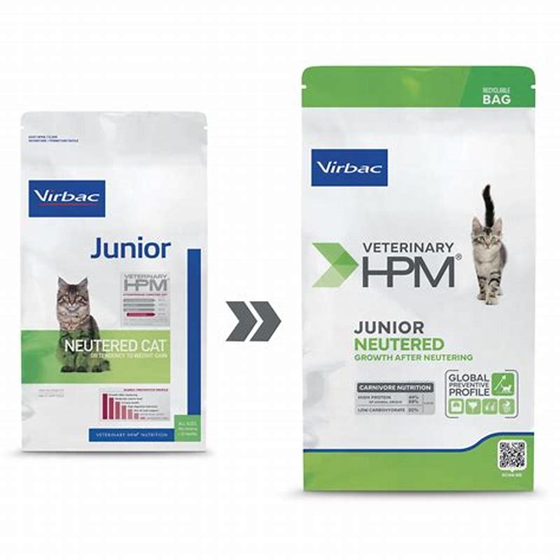 HPM Junior neutered cat 400g - detalii ambalaj