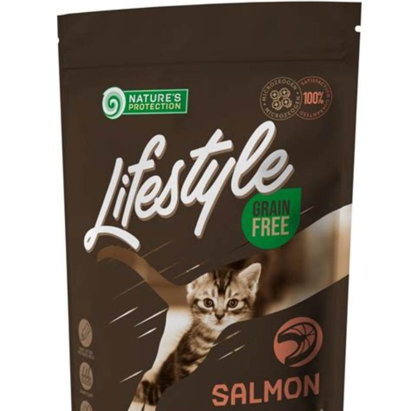 Nature's Protection Lifestyle Senior cu somon 1.5 kg - detalii ambalaj