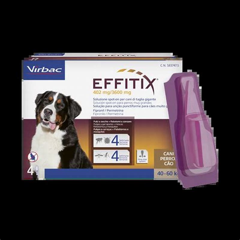 Effitix XL (40-60kg) x 4 pip - vedere frontală