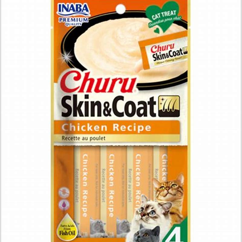 Churu Skin & Coat Chicken Recipe 14 Gr X 4 - imagine produs