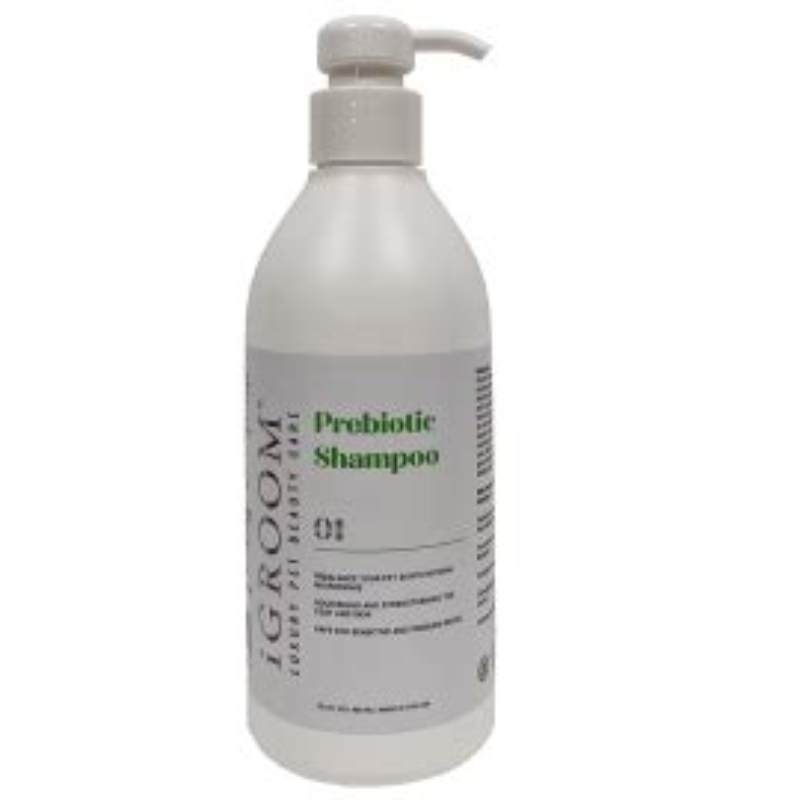 iGroom Sampon Prebiotic fara sulfati 473ml - vedere frontală