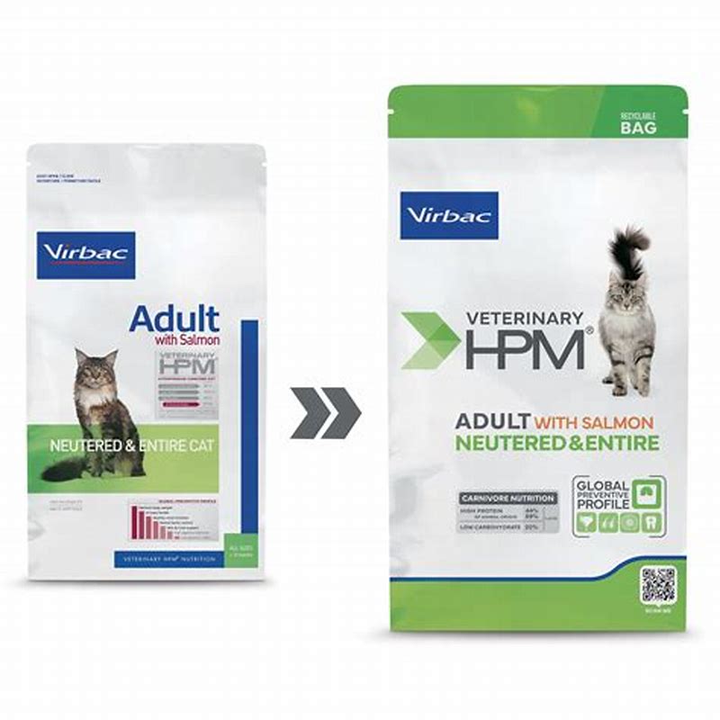 Virbac HPM Adult with salmon neutered & entired cat 1,5kg - imagine produs