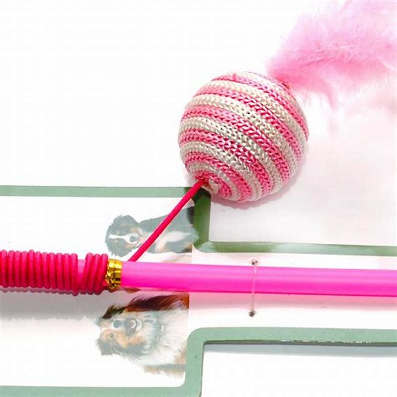 Cheerhunting jucarie pentru pisici undita cu floare roz - imagine produs