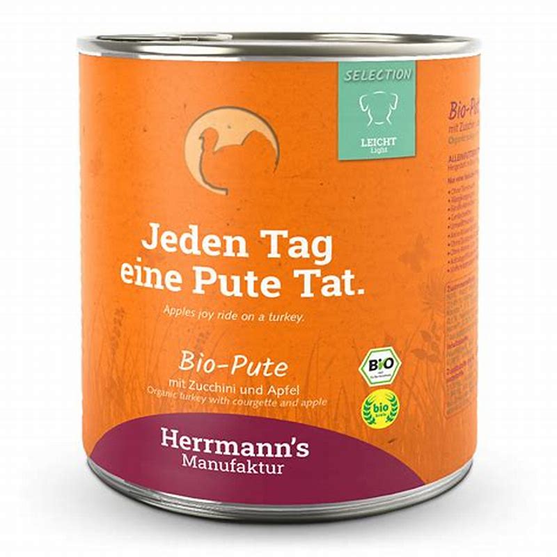 Herrmann's Manufaktur Selection Leicht Bio Pute mit Zucchini und Apfel 150 g - imagine produs