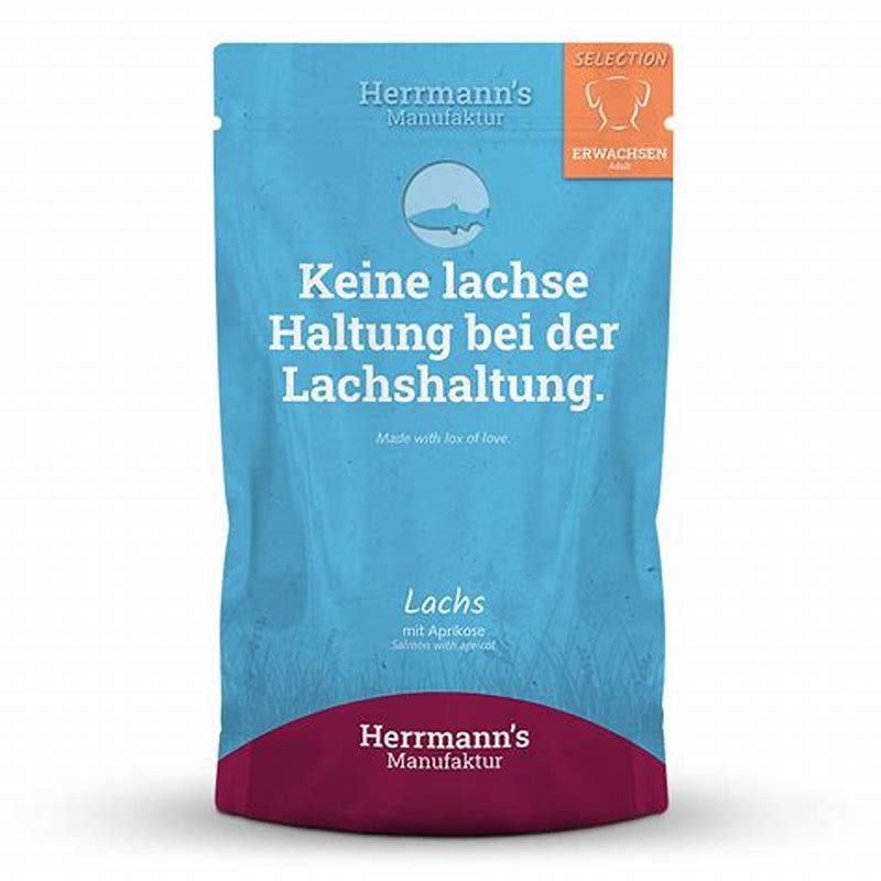 Herrmann's Manufaktur Selection Adult Lachs mit Aprikose 150 g - detalii ambalaj