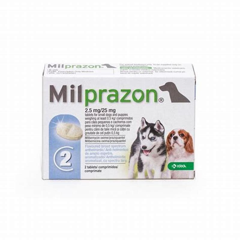 Milprazon dog 2.5 mg x 2 cpr - vedere frontală