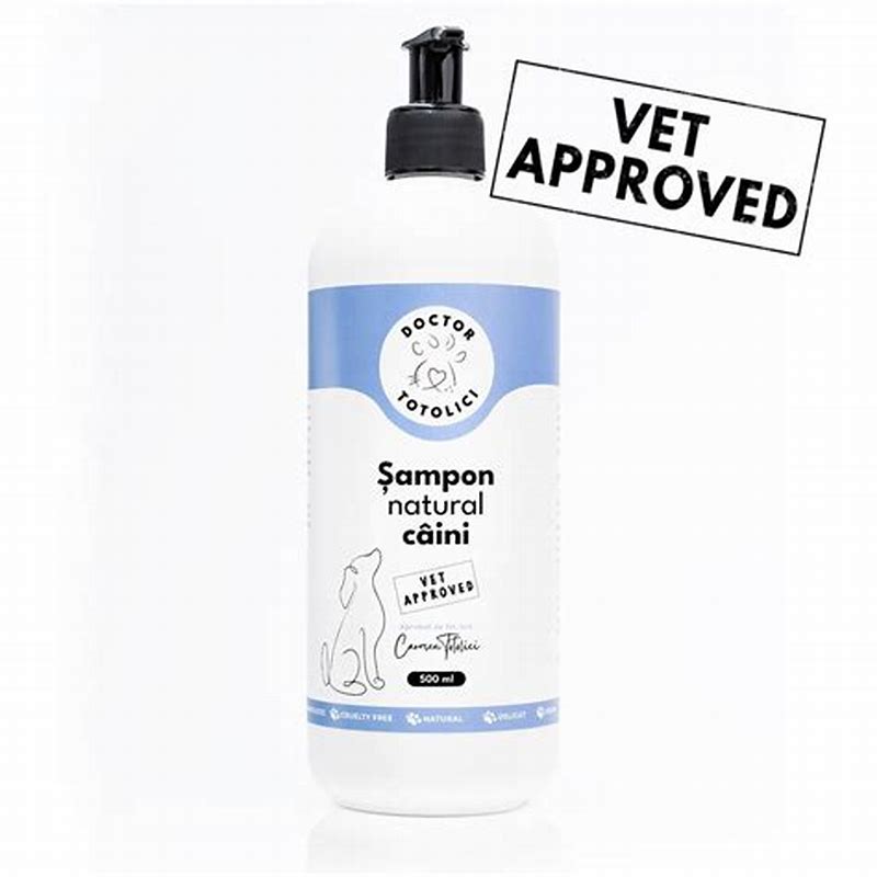 Șampon natural câini Doctor Totolici, 500 ml - detalii ambalaj