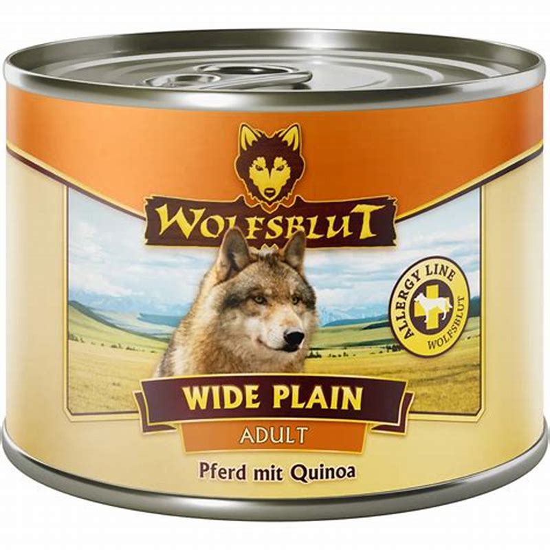 Wolfsblut Wide Plain Quinoa hrana umeda pentru caini adulti cu carne de cal 395 g - imagine produs