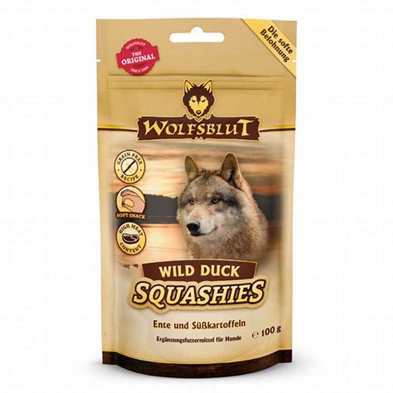 Wolfsblut Squashies Wild Duck 100 g - detalii ambalaj