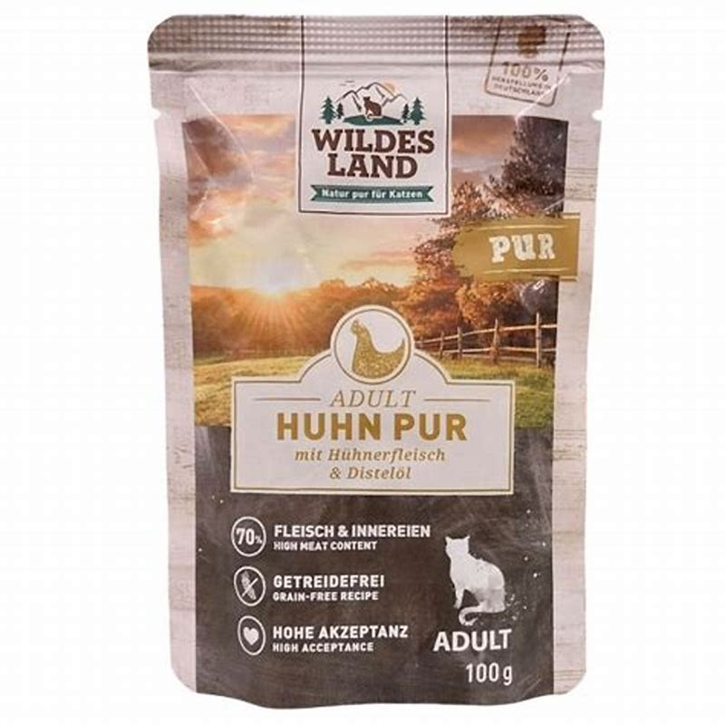 Wildes Land PUR Adult Huhn mit Distelöl Nassfutter 100 g - imagine produs