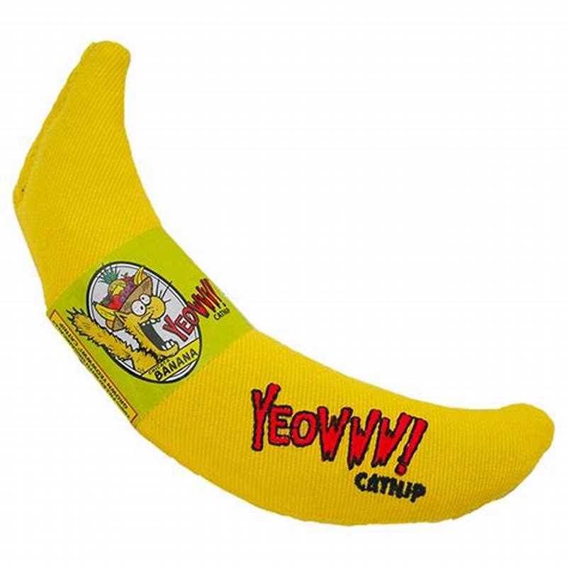 Yeowww catnip banana - vedere frontală