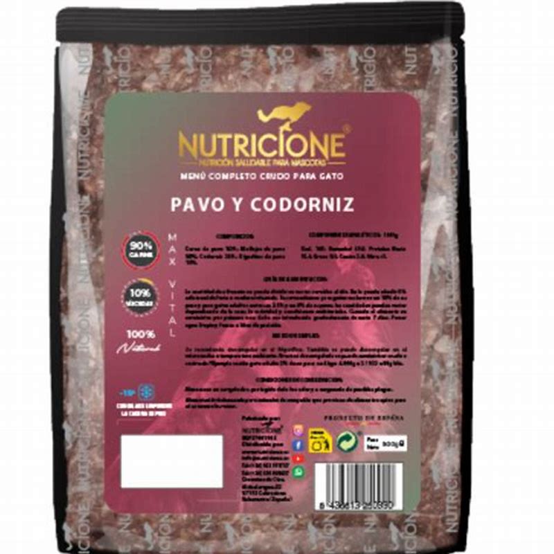 Nutricione conserve pentru pisici BARF cu curcan si prepelita - imagine produs