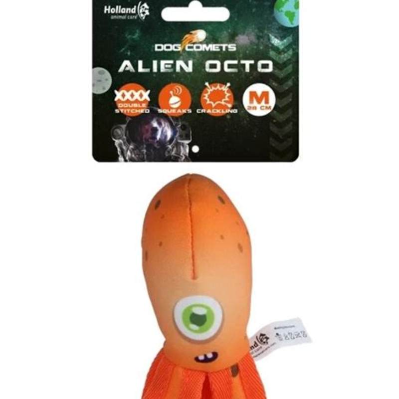 Dog Comets Alien Octo Orange M - vedere frontală