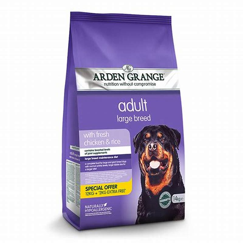 Arden Grange Adult Large Breed cu pui si orez 12 kg - vedere frontală