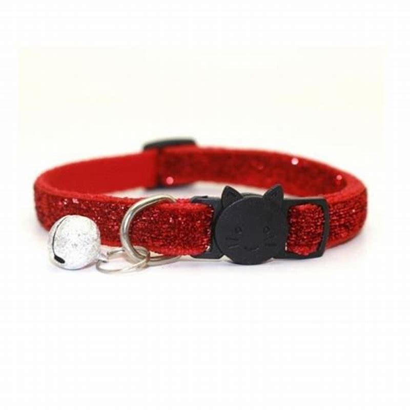 Cheerhunting zgarda pentru pisici model funda rosie cu buline - imagine produs