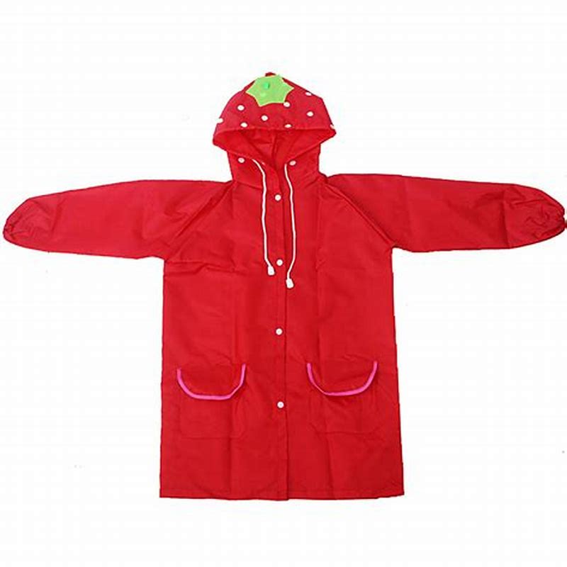 Pelerina de ploaie rosie XS - imagine produs