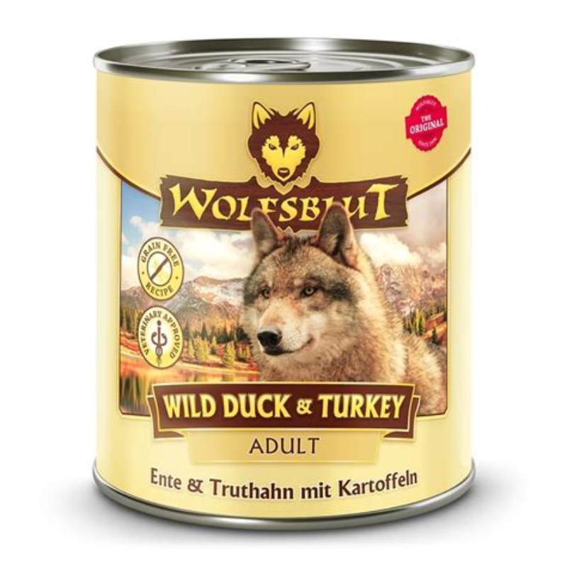 [WB784462] Wolfsblut Adult Wild Duck & Turkey Nassfutter - imagine produs