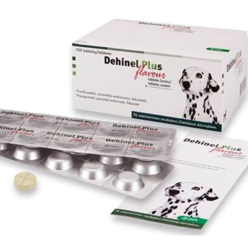 Dehinel Plus flavour 10 tablete - detalii ambalaj