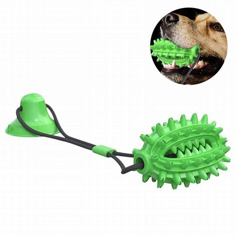 Jucarie pentru animale de companie minge monstrulet verde - imagine produs