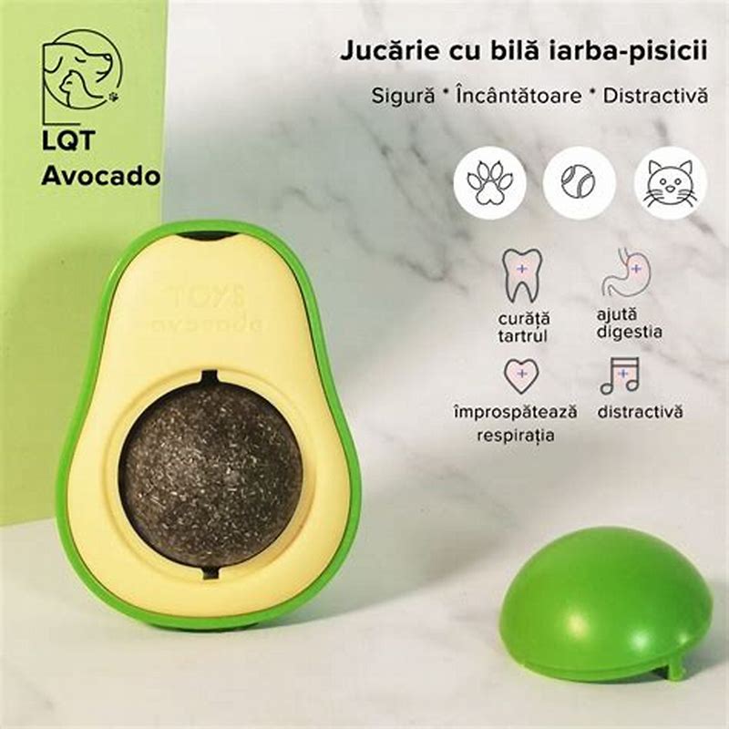 Bila cu iarba matei in forma de avocado - imagine produs