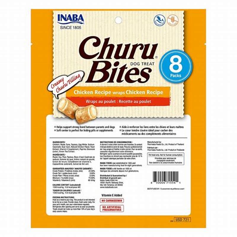 Churu Bites Chicken Recipe Wraps 10 Gr X 3 - detalii ambalaj
