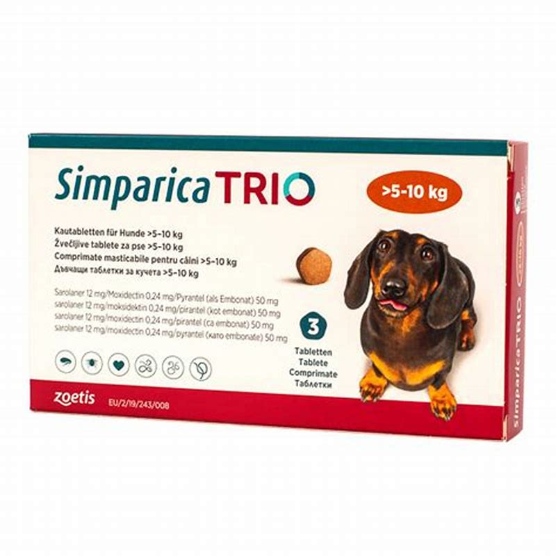 Simparica Trio caini (2.5-5 kg)-cpr.mast. x 3-Zoetis BE - imagine produs