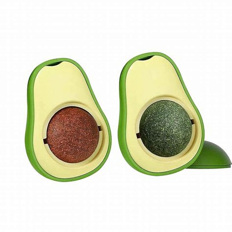 Bila cu iarba matei in forma de avocado - vedere frontală