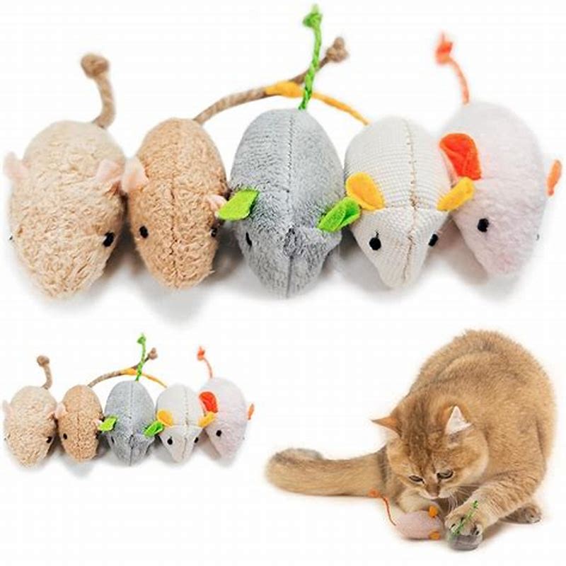 Jucarie pentru pisici Pawise Catnip mouse colorat - imagine produs