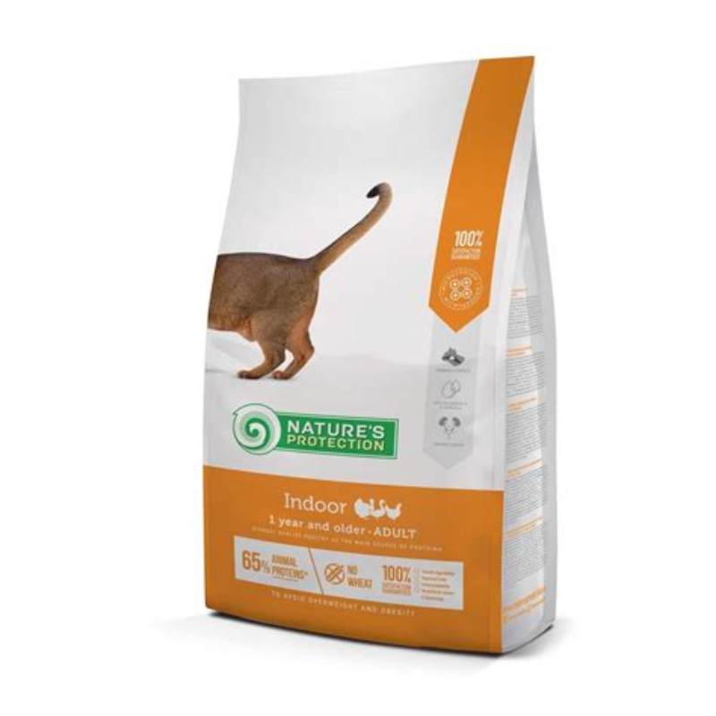 Nature's Protection Cat Indoor pasare 7 kg - imagine produs
