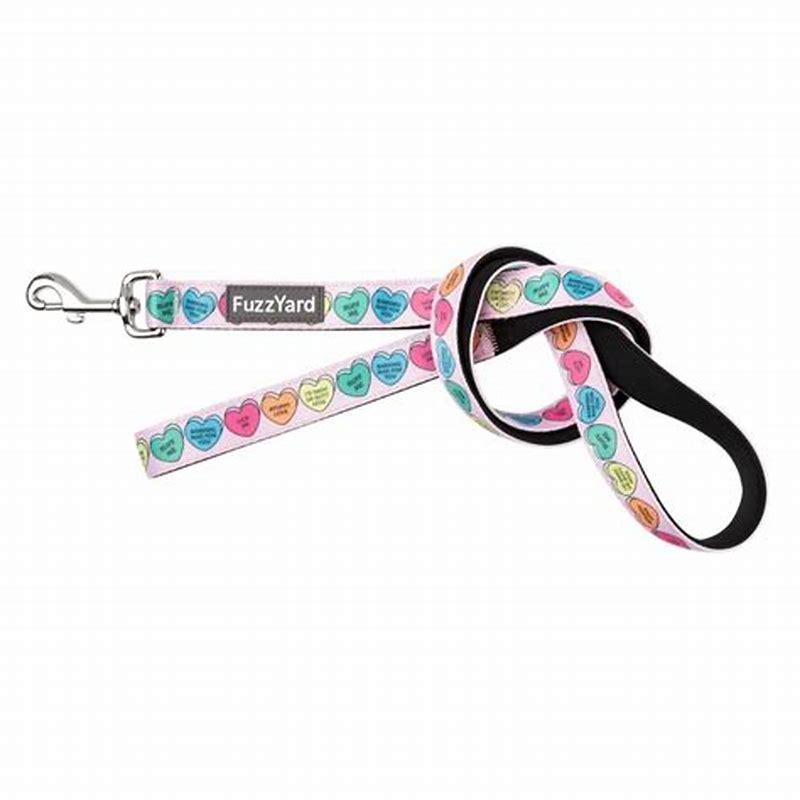 FuzzYard Neoprene Lead - Candy Hearts L - imagine produs