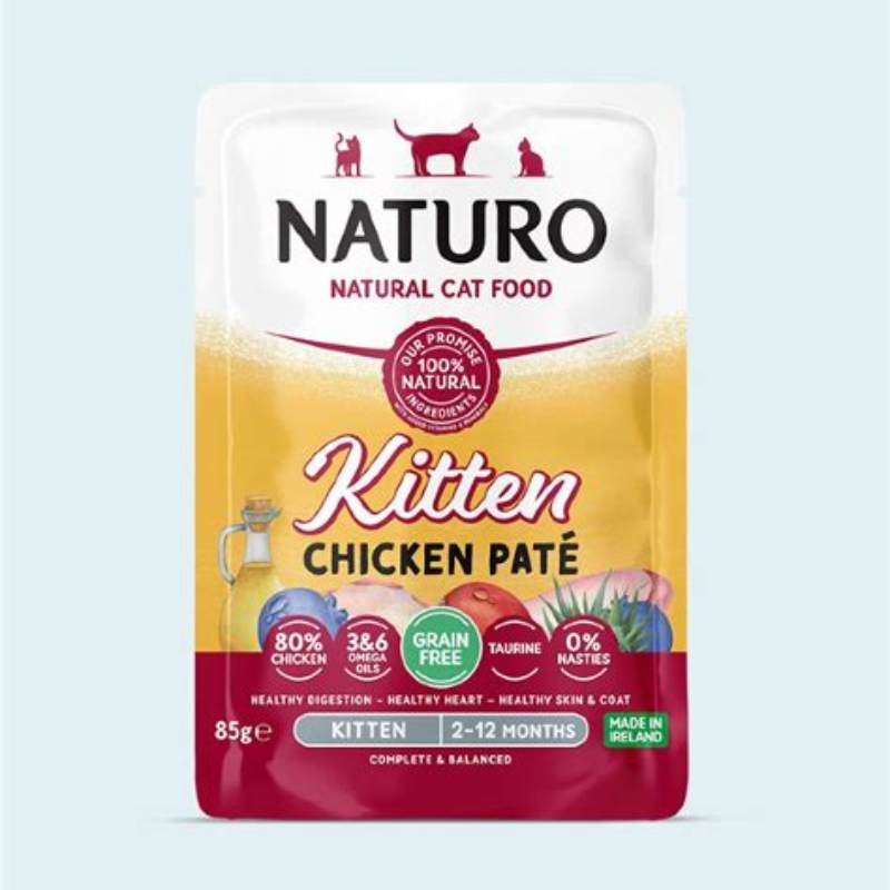 NATURO KITTEN hrana umeda pentru pisici 85 g - vedere frontală