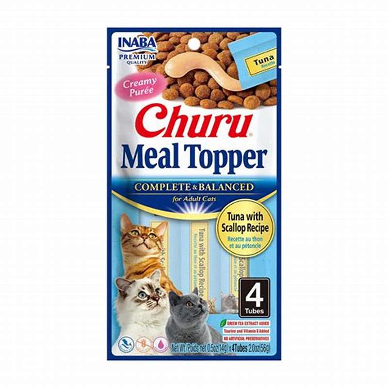 Churu Meal Topper Tuna With Salmon Recipe 14Gx4 - vedere frontală