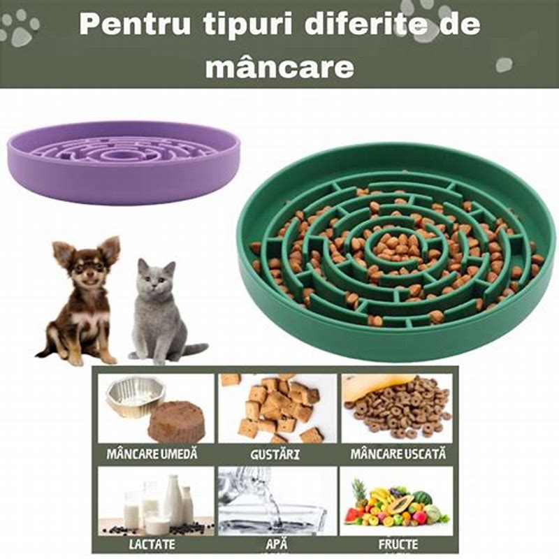 Bol hrănire lentă pentru câini - Slow feeder Honeycomb Doctor Totolici, culoare Anthracite - imagine produs