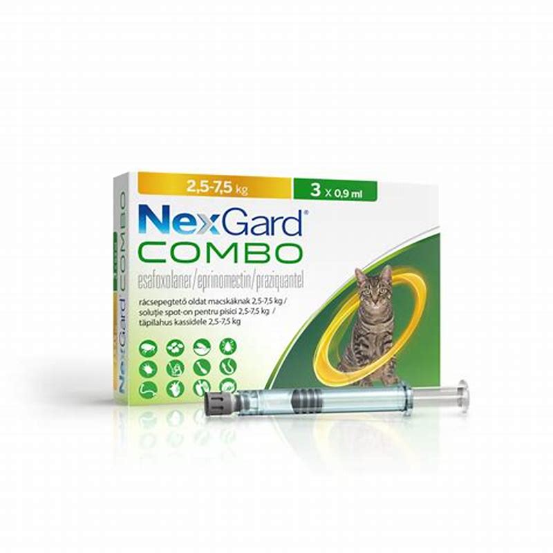 NexGard Combo pisici 2.5-7.5 kg - vedere frontală