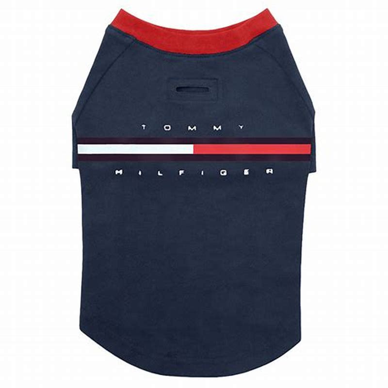 Tommy Hilfiger DOG CORE lesa Dessert sky/ Rosu L - imagine produs