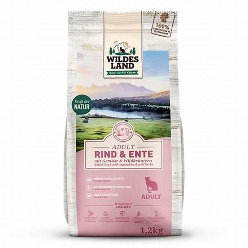 Wildes Land hrana uscata pentru pisici sterilizate 1.2 kg - vedere frontală