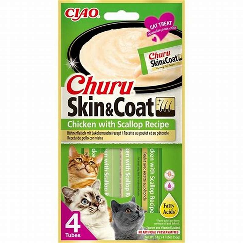 Churu Cat Skin Amp; Coat Chicken With Scallop Recipe - imagine produs